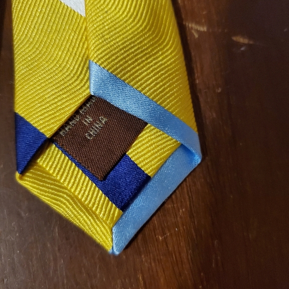 Tasso Elba Silk Diagonal Striped Tie NWOT - Picture 4 of 10